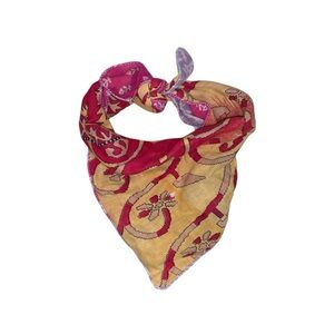 Red & Yellow Bohemian Bandana Head Band